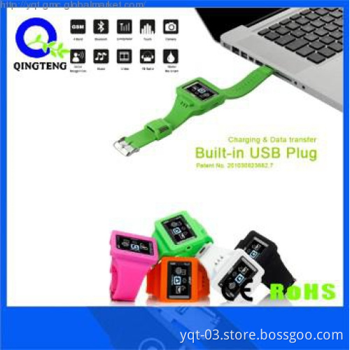 2013 Colourful silicone bluetooth mp3 watch with various function